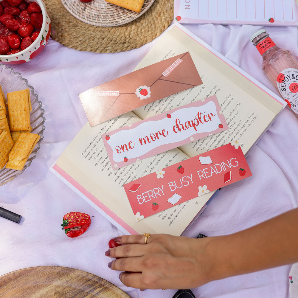 Berry Busy Reading Bookmark