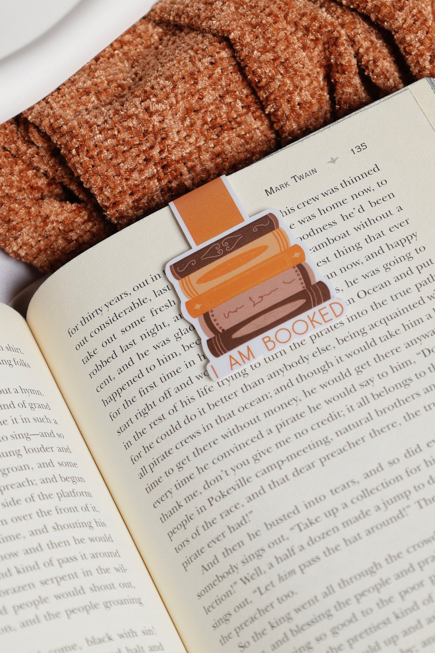 I am Booked Magnetic Bookmark