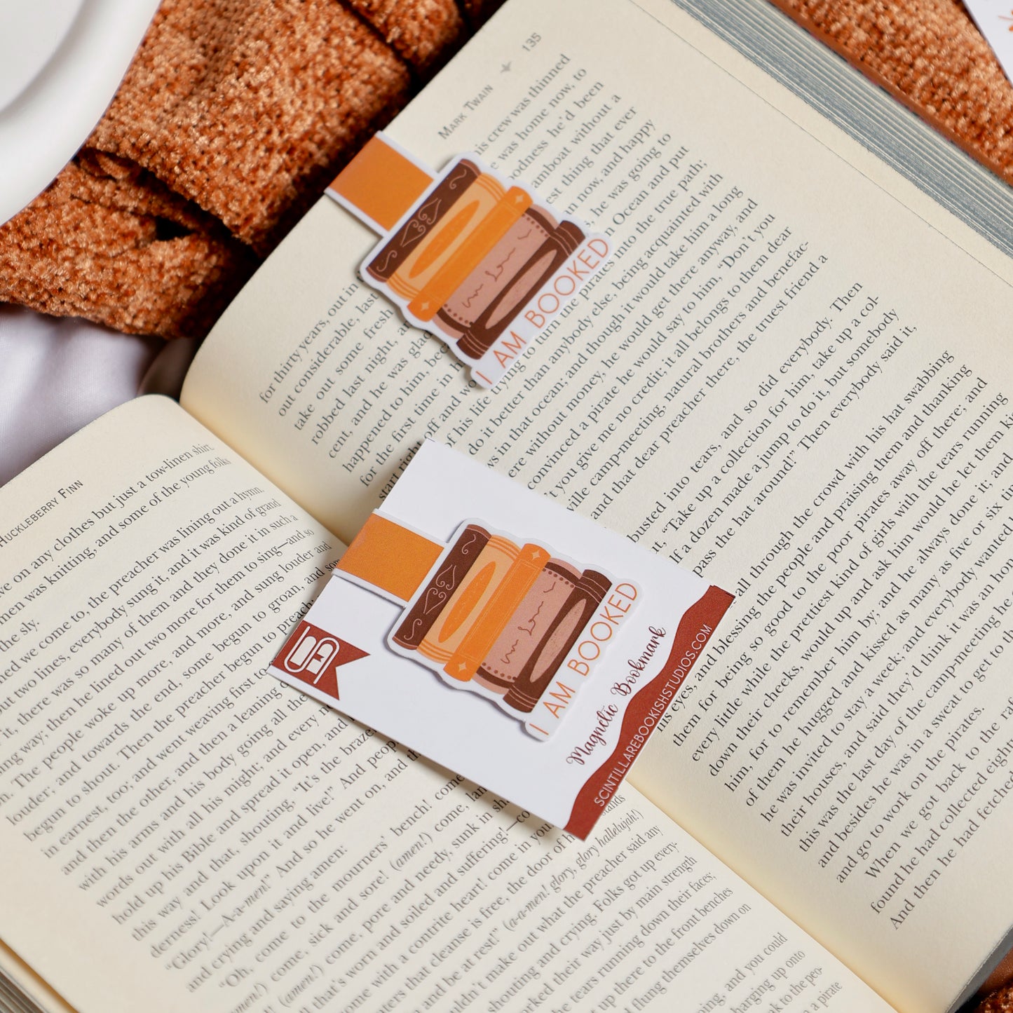 I am Booked Magnetic Bookmark