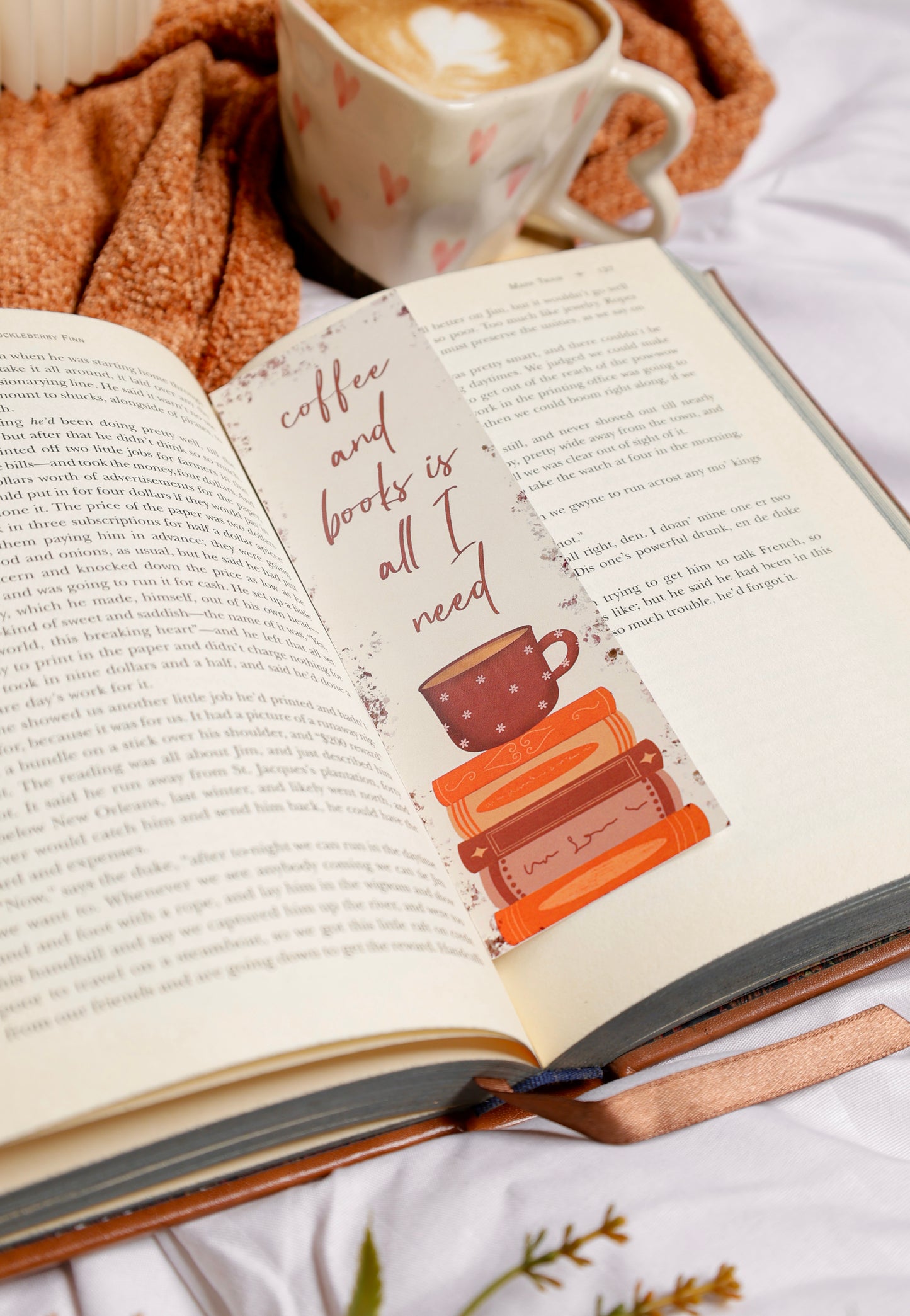 Books n Coffee Bookmark Set