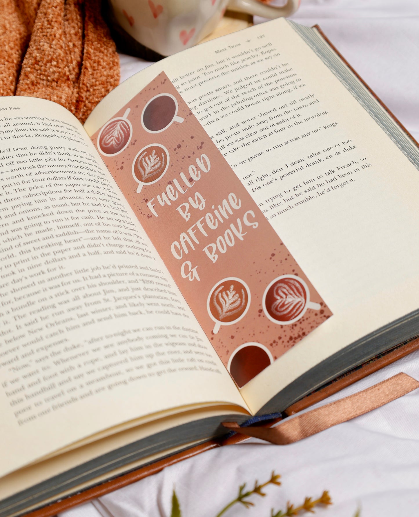 Books n Coffee Bookmark Set