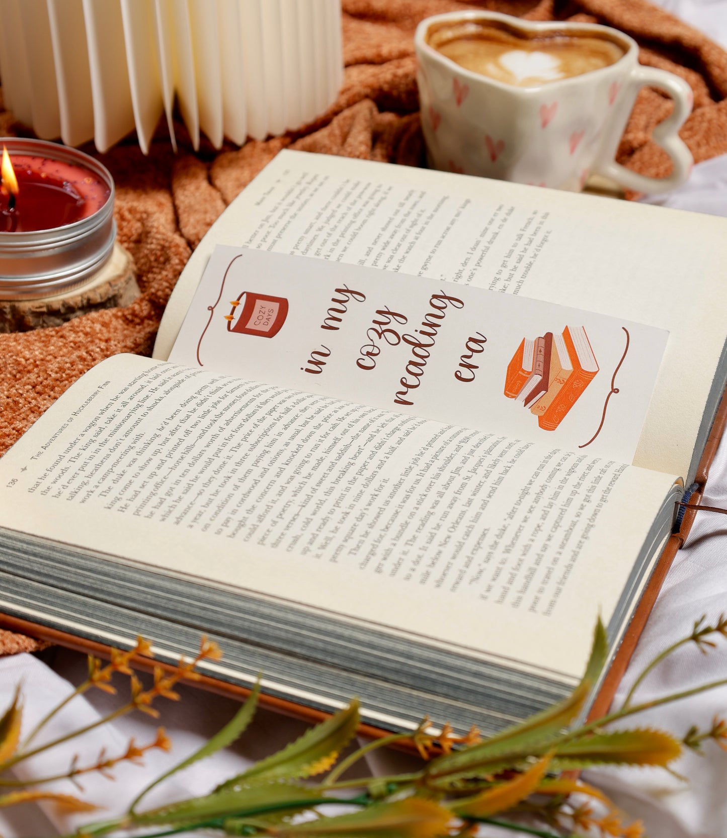 Books n Coffee Bookmark Set
