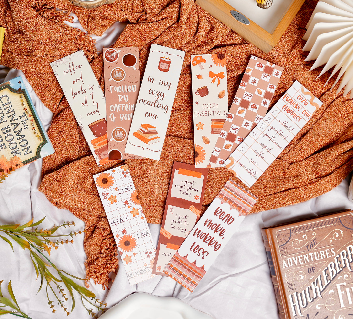 Books n Coffee Bookmark Set