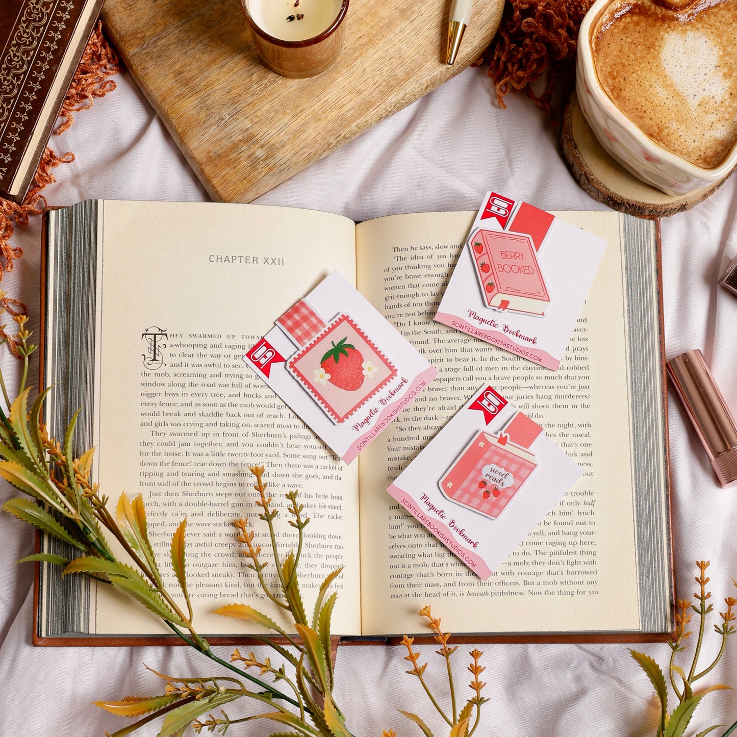 Berry Stamp magnetic Bookmark
