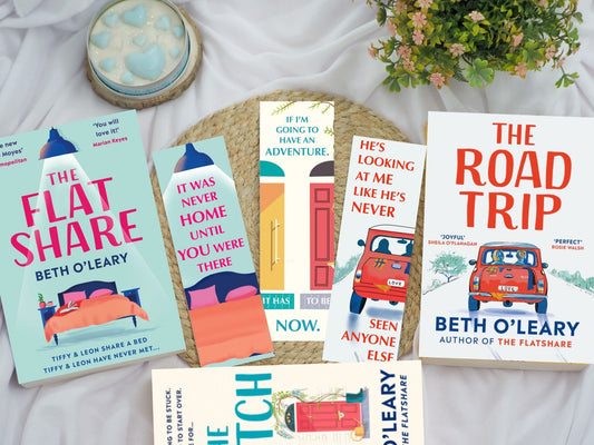 Beth O'Leary Bookmarks - The Flatshare, The Switch, The Roadtrip