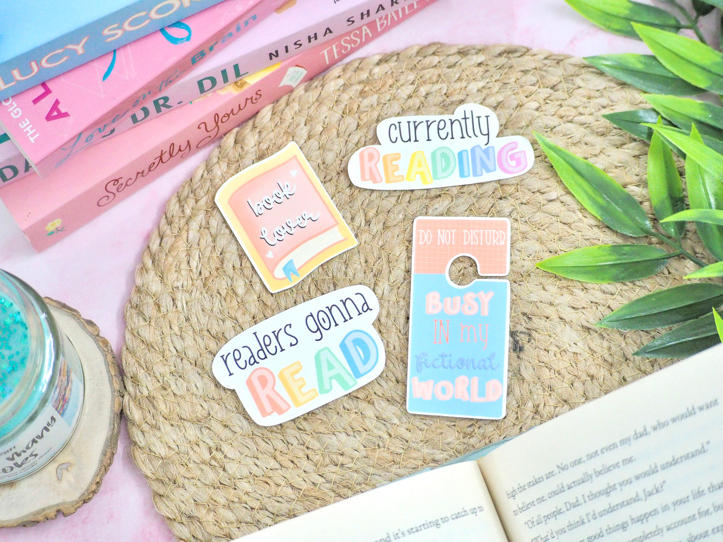 Book Lovers Sticker Pack - Set of 4