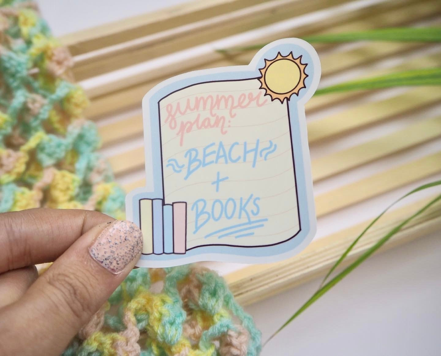 Bookish Summer Plan Sticker