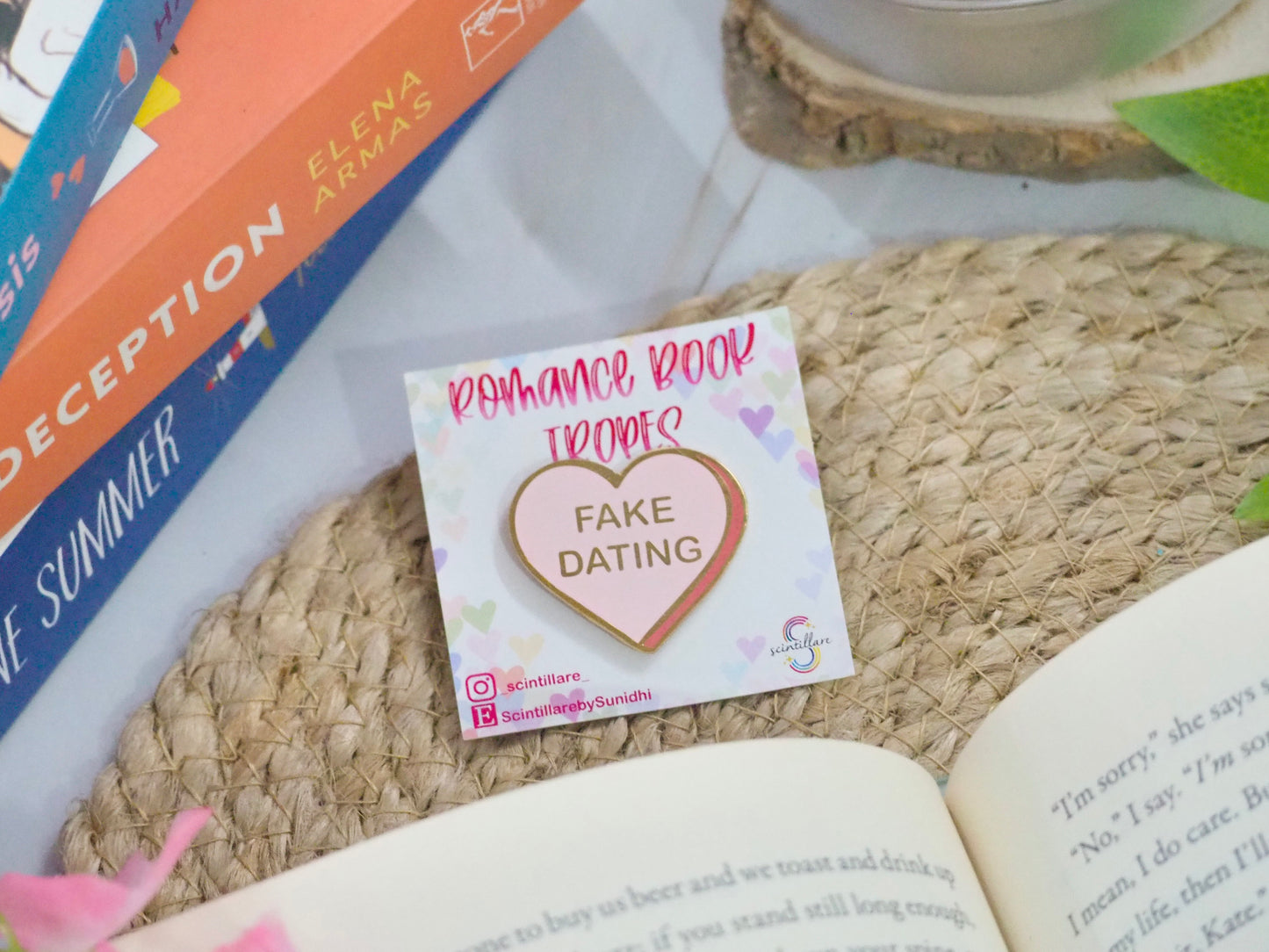Fake Dating Enamel Pin