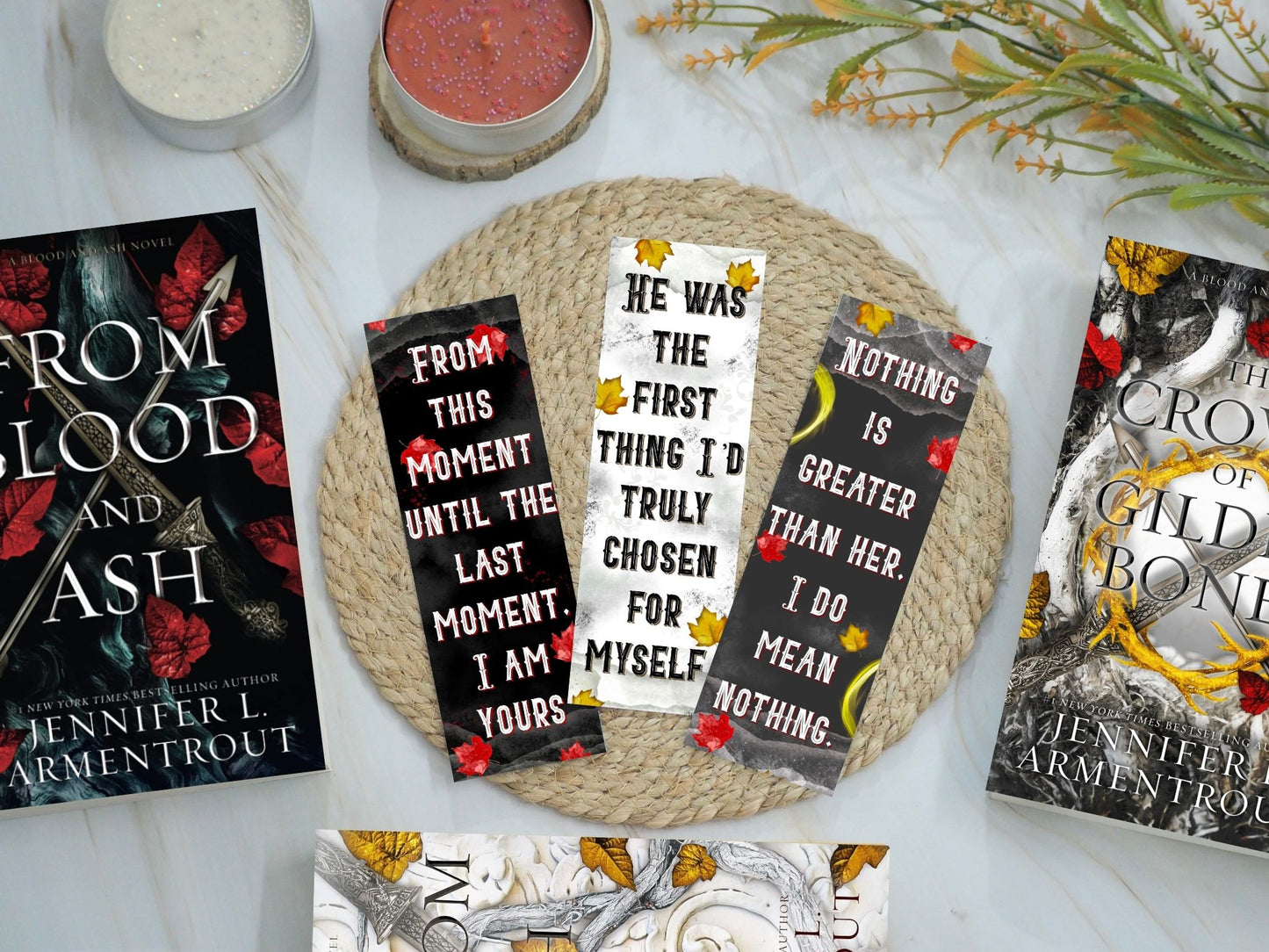 Blood and Ash Series Bookmark Set (Set of 3)
