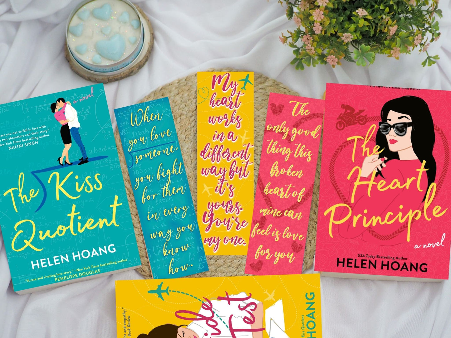 Helen Hoang Bookmarks - The Kiss Quotient, The Bride Test, The Heart Principle