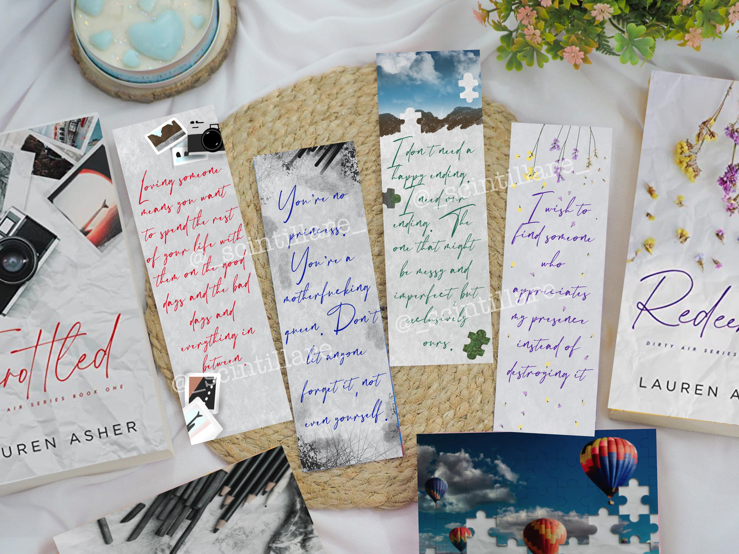 Dirty Air Series Bookmark Set (Set of 4)