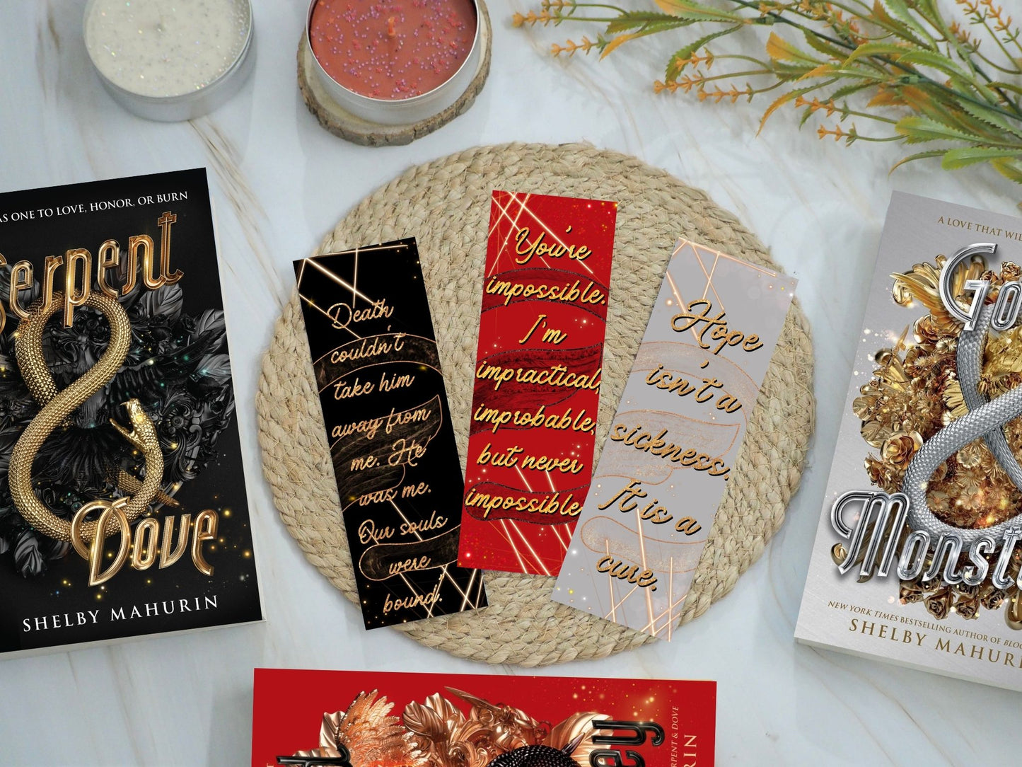 Serpent and Dove Bookmark Set (Set of 3)