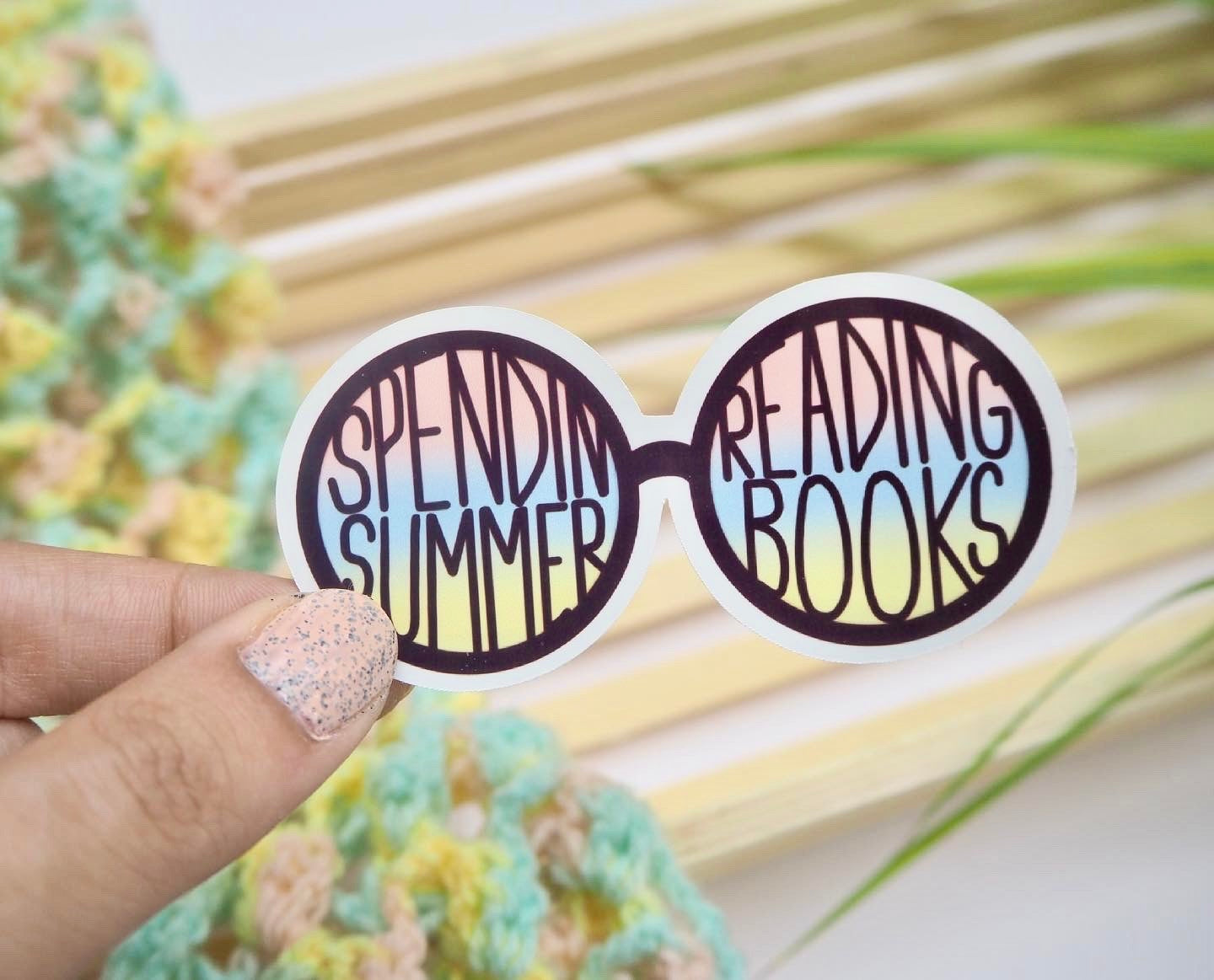Spendin' Summer, Reading Books Sticker