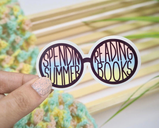 Spendin' Summer, Reading Books Sticker