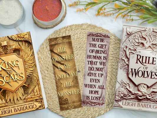 King of Scars Bookmark Set
