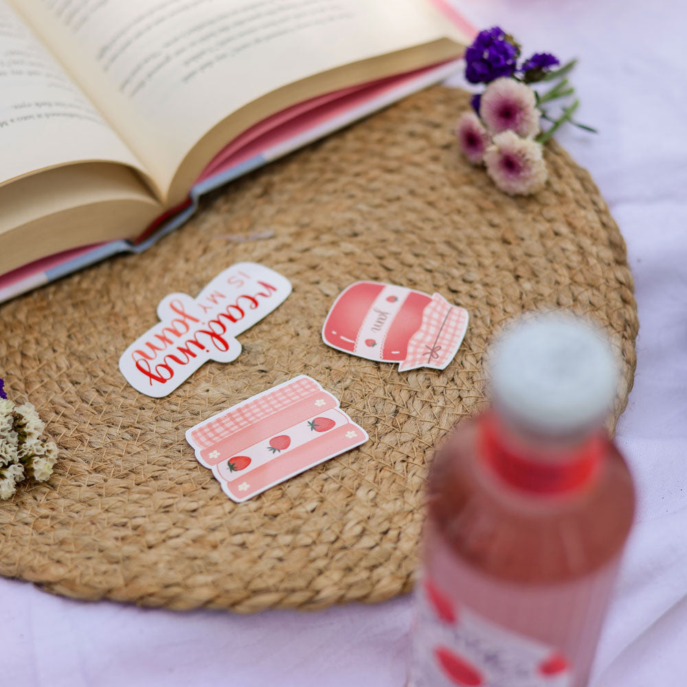 Berry Bookworm Sticker Pack