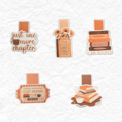 Cozy Vibes Only Magnetic Bookmark Bundle (Set of 5)