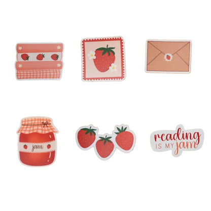 Reading is my Jam Stickers (pack of 6)