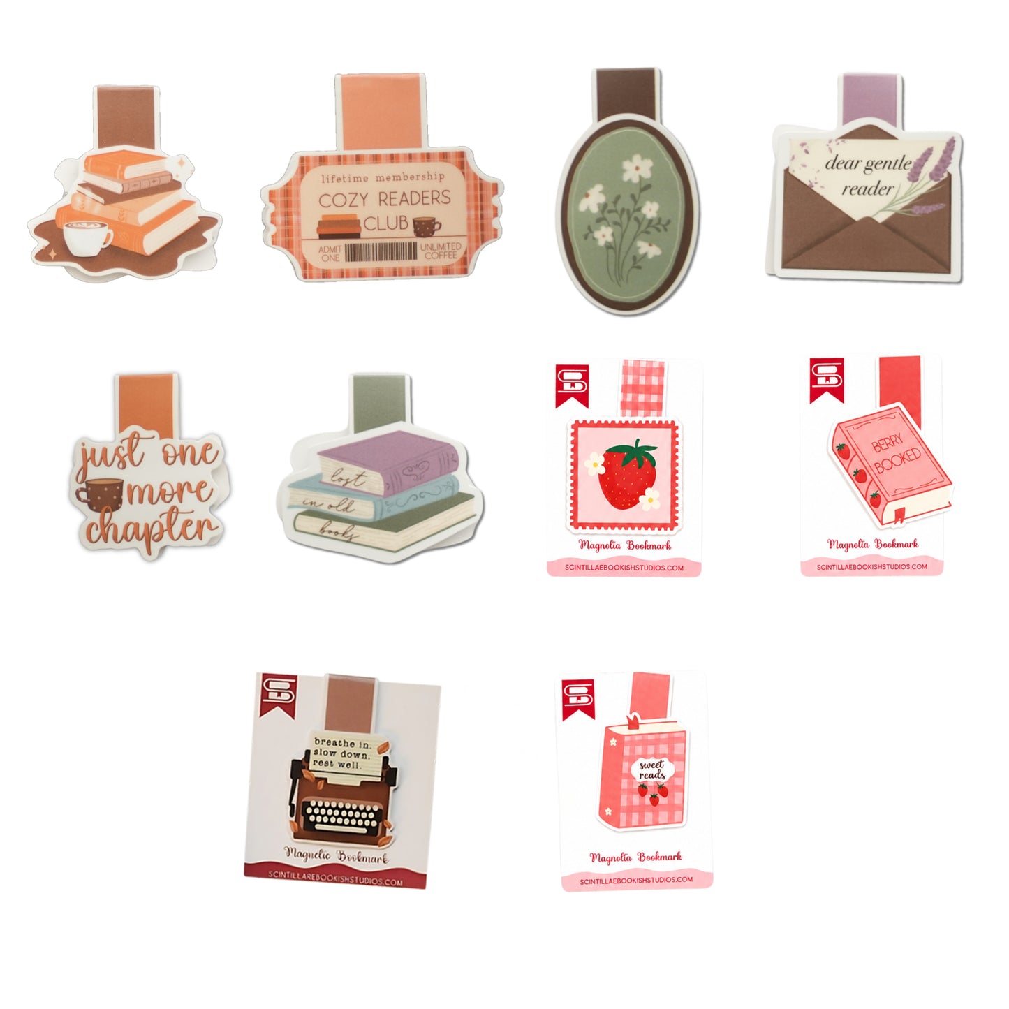 Ultimate Reader’s Set of 10 Magnetic Bookmarks