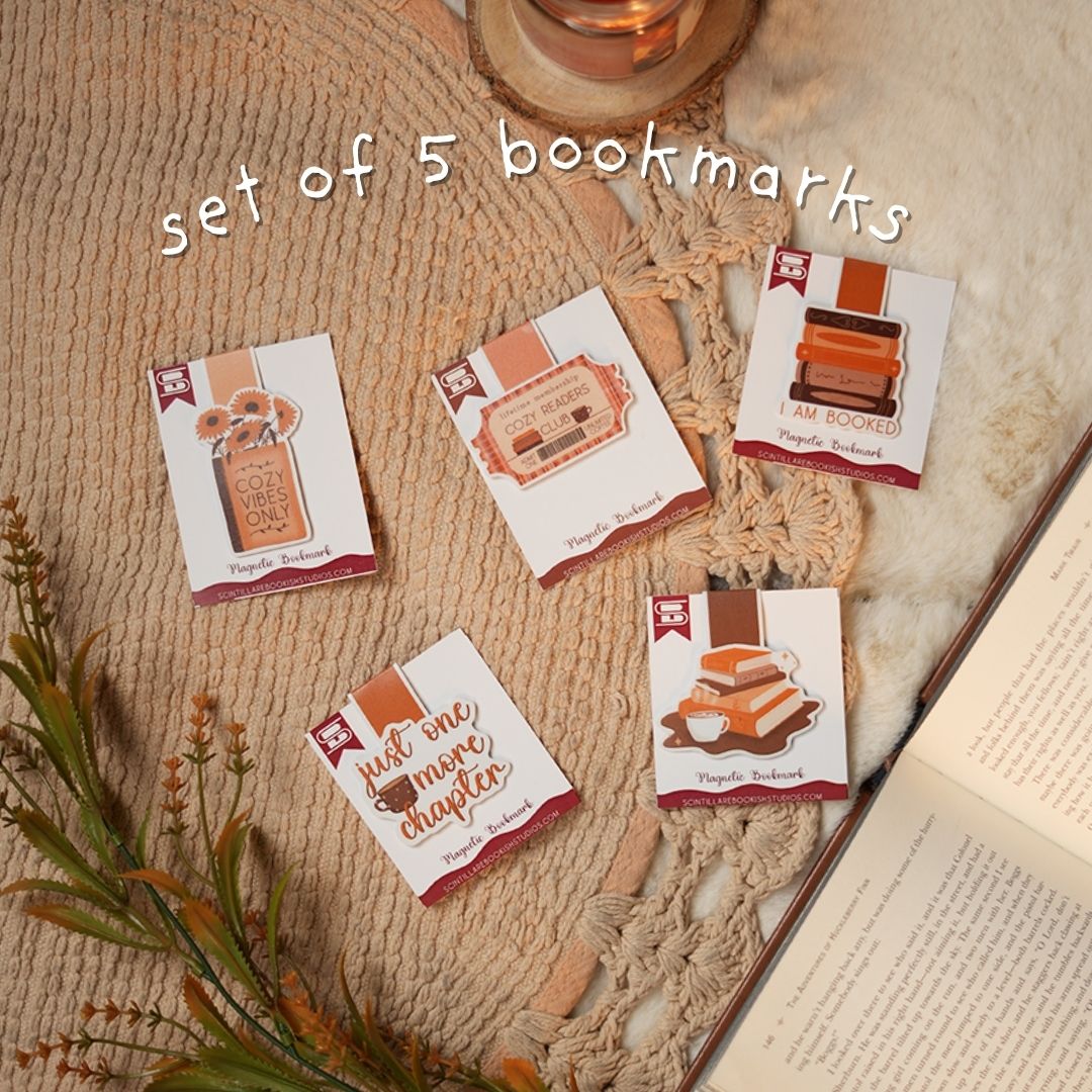 Cozy Vibes Only Magnetic Bookmark Bundle (Set of 5)