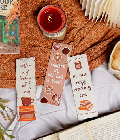 Books n Coffee Bookmark Set