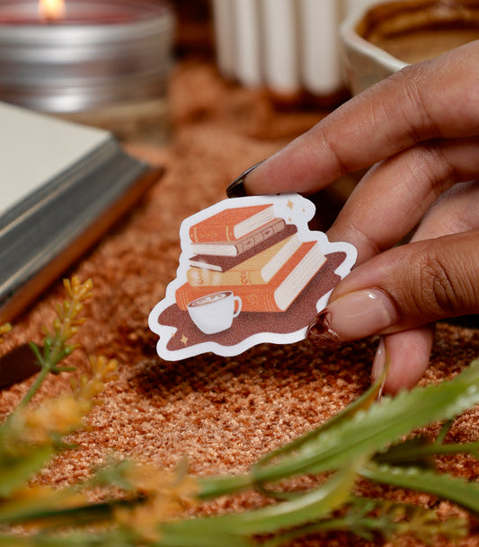 Books n Coffee Sticker