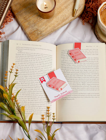 Berry Booked Magnetic Bookmark