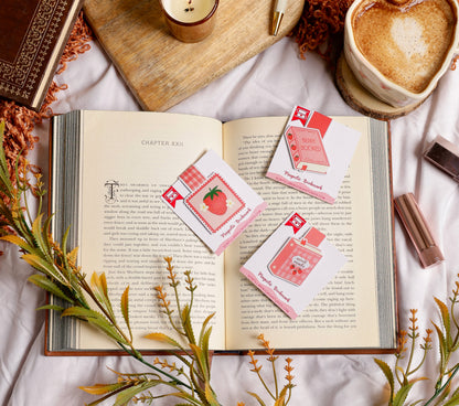 Berry Booked Magnetic Bookmark