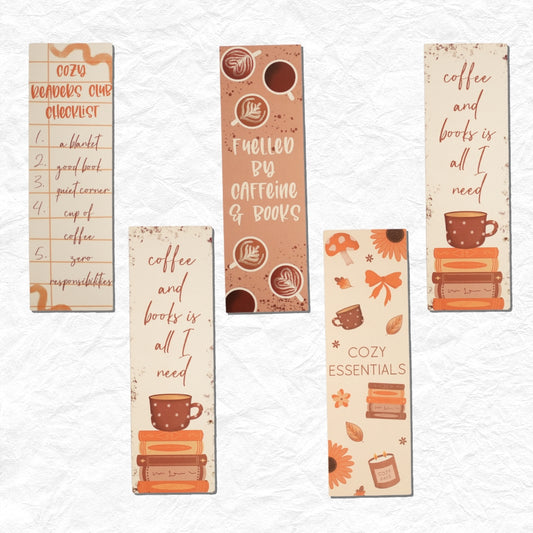 Cozy Coffee Lover Bookmark Bundle