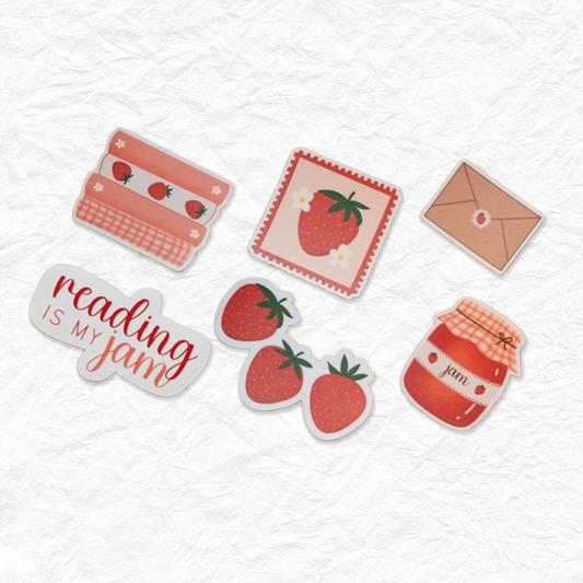 Reading is my Jam Stickers (pack of 6)