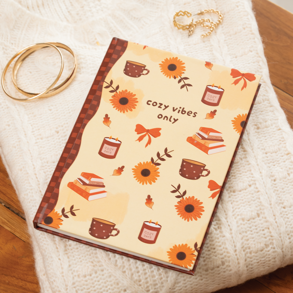 Cozy Vibes Hardbound Journal Diary