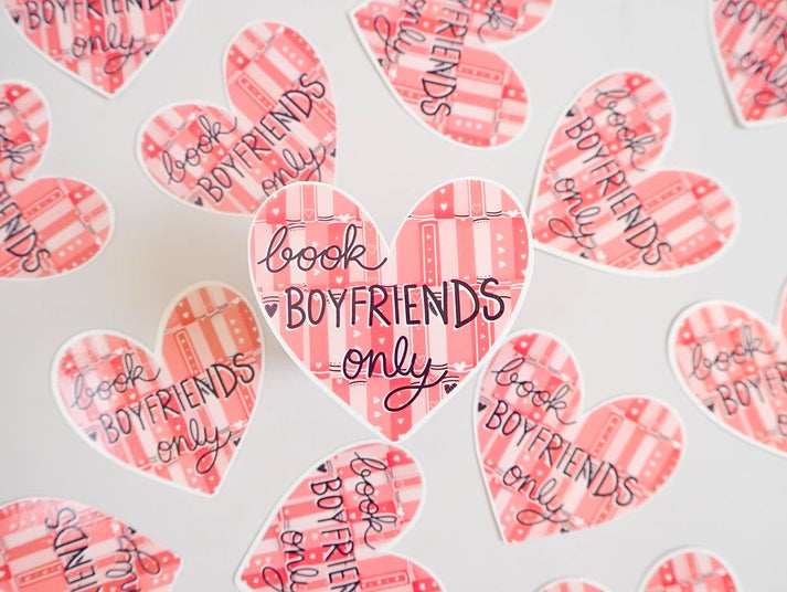Book Boyfriends Only Sticker – Scintillare