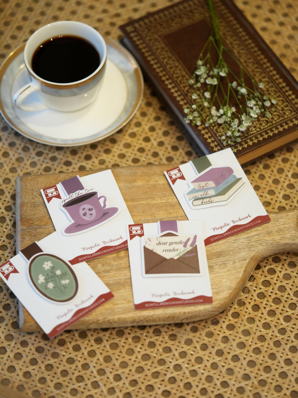 Vintage Aesthetic Magnetic Bookmark Bundle