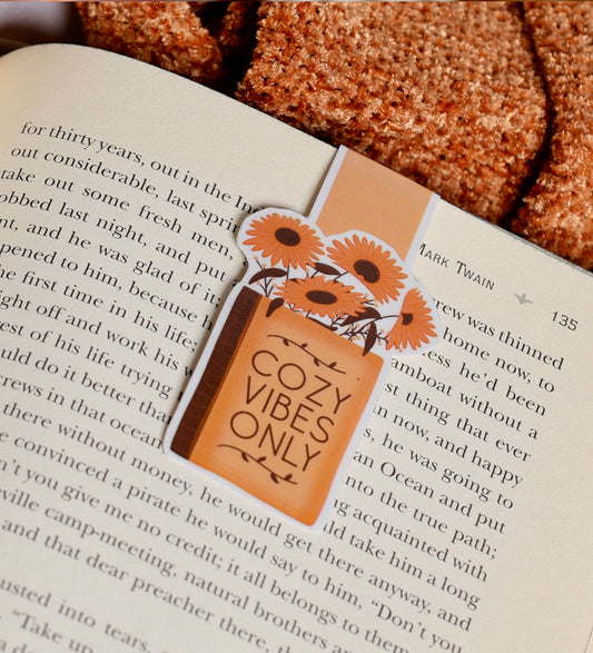 Cozy Vibes Magnetic Bookmark